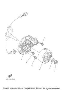 YZ125S1 Генератор