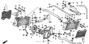 VTR1000F Радиатор
