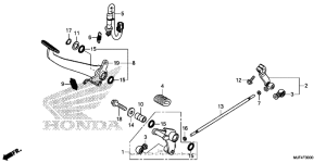 CTX700N DCT Педали