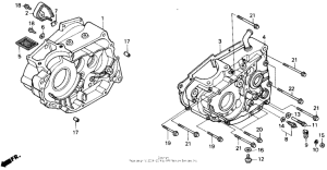 NX250 Картер двигателя