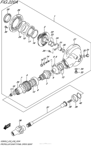 VZ800 Propeller Shaft / final Drive Gear