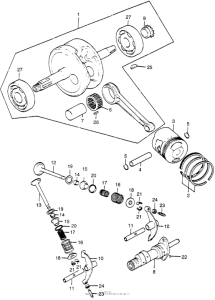 ST90 Коленчатый вал и поршни