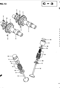 GS450 Распределительный вал-клапаны