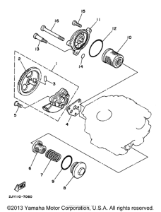 TW200K Масляный насос