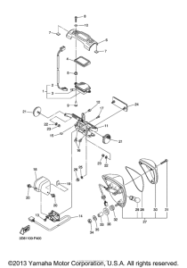 XVS1300CT Фонарь