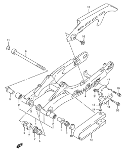 TS125 Маятник задний