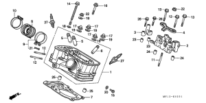 XRV750 Задняя головка цилиндров