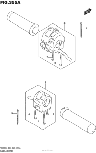 VL800T Рулевые переключатели