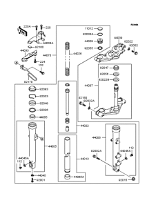 EL250 Передняя вилка