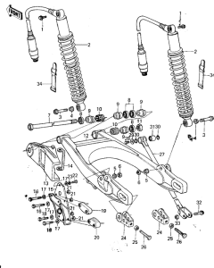  Swing arm / shock absorbers