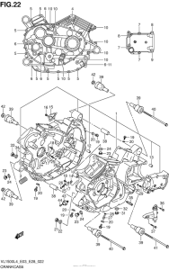 VL1500B Crankcase (Vl1500L4 E33)