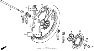 CR250R Front wheel 92-94