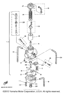 WR250Z Карбюратор