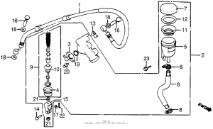 CX500 Задний тормозной цилиндр