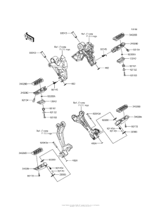 EX650 Подножки