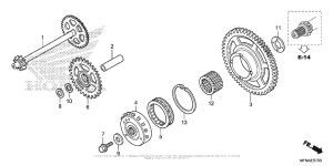 CB1000R Муфта стартера