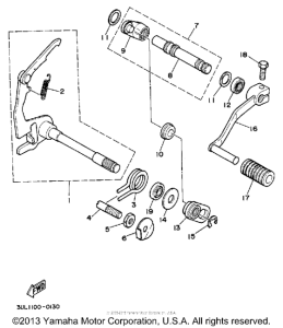 RT100A Вал переключения