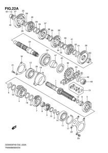 GSX650F Трансмиссия