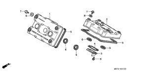 VFR750R Крышка головки цилиндров