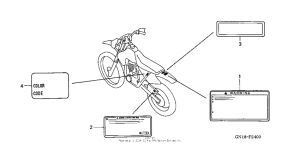XR80R Предупредительные таблички