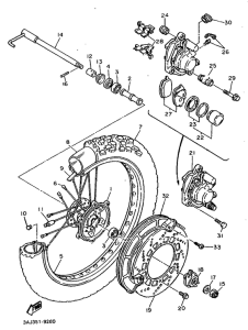 XT600Z Переднее колесо