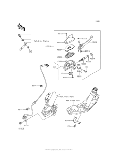KLE650 Главный тормозной цилиндр