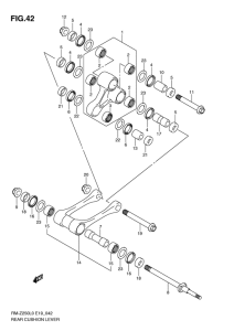 RM-Z250 Втулки заднего рычага