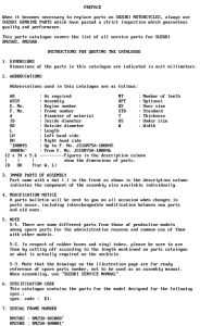 RM250 Catalog preface