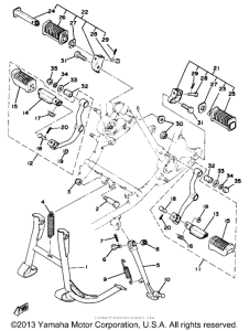 XS750SE Stand - footrest