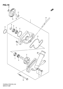 DL650 (ABS) Водяная помпа
