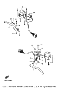 FZR600RJ Рулевые переключатели