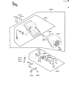 KL600 Taillight unit ass`y
