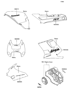 ZX1100 Наклейка