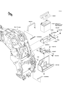 ZX1400 Ящик аккумуляторной батареи