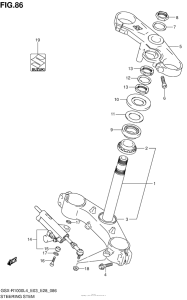 GSX-R1000 Steering Stem (Gsx-R1000L4 E03)
