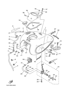 XVS125 Топливный бак