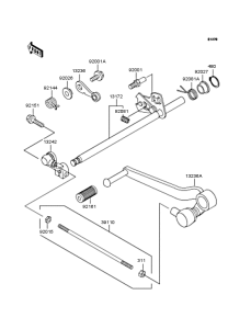 ZR400 Механизм переключения передач