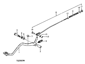 TS250 Передний суппорт