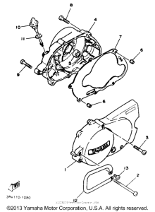 PW80B Crankcse cover