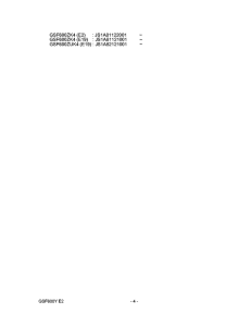 GSF600 Catalog preface