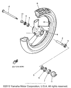 FJ1200WC Переднее колесо