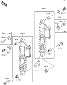 ZR1100 Подвеска  /  амортизатор