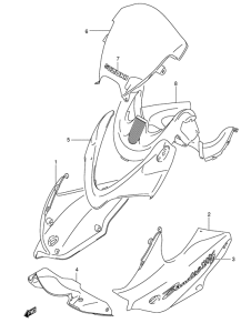 GSF1200S Cowling body