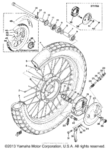 DT175A Переднее колесо