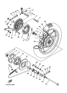 YB-1 Заднее колесо в сборе