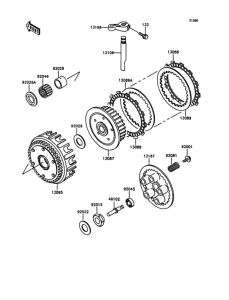 ZX400 Сцепление