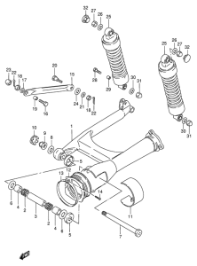 VS600 Маятник задний