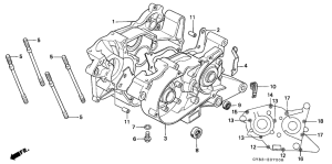 CRM75R Картер двигателя