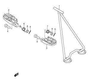 RM250 Stand - footrest