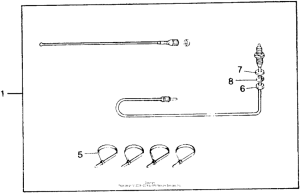 CB750 Antenna (type i radio) 81-82